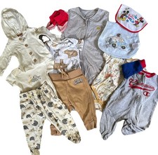 Baby Boy Clothing Lot 3M Bundle Pants Bodysuit Sleep Sack Jacket Bib And More