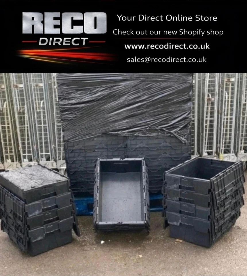 5 x VERY LARGE USED TOTE BOX / ALC / CRATE 700x460x350mm VGC STORAGE BOX - Image 1 of 1