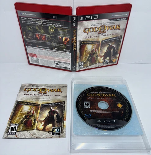 God of War Origins Collection Sony PS3 Complete CIB w Manual Protector Clean 💿