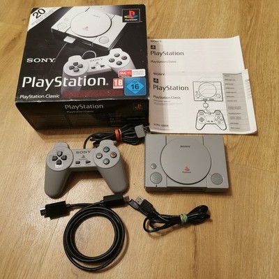 Sony PlayStation Classic Mini Konsole OVP 1 Controller 20 Spiele 
