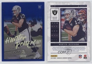 2019 Panini Chronicles Luminance Update Rookies Blue /75 Hunter Renfrow #221 RC
