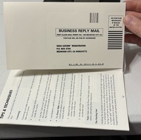 Hang-On GP (Sega Saturn, 1995) Tested Authentic W/registration Card