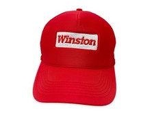 Vintage Winston Hat 90s Snapback Trucker Cap Racing NASCAR H14