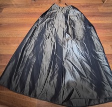 Vintage 80s Jessica McClintock Gunne Sax Gray Taffeta Long Skirt Formal Size 6