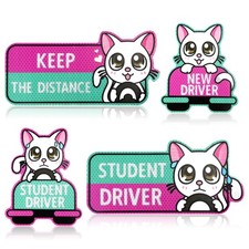 Reflective New Driver Car Magnets Cute Warning Stickers