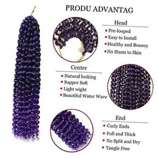 6 Packs Passion Twists Hair 18inch Ombre Purple 18 Inch Pack of 6 T1B/Purple 