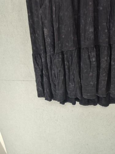 Torrid Skirt Womens 2X Black Super Soft Knits Pull On Tiered Flowy Pockets New - Picture 5 of 18