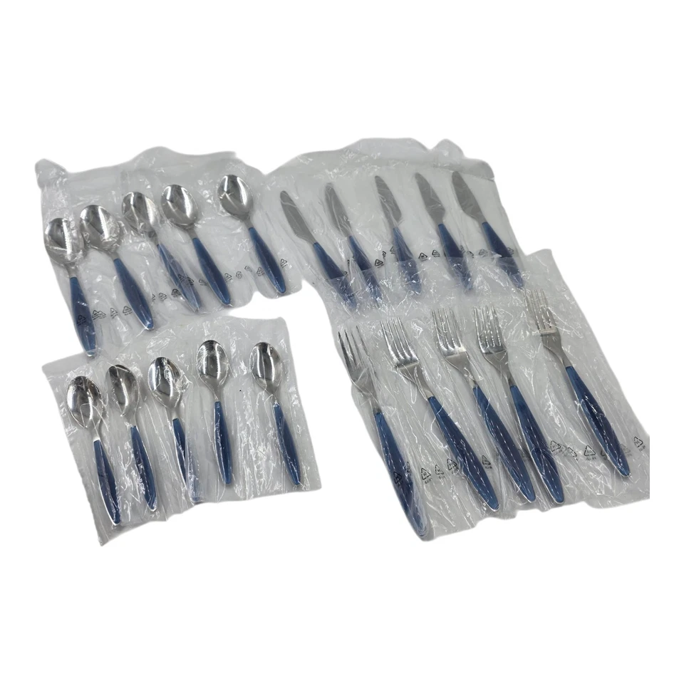 Guzzini Feeling Besteckset 24-teilig Mediterranen Blau Edelstahl 18/10 Designer - Bild 2 von 2