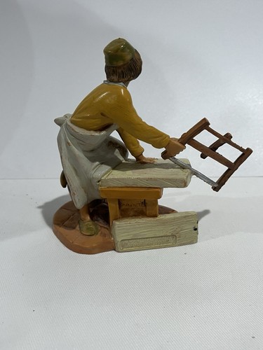 Figura de belén Fontanini 2001 5" AMOS #71503 con caja y tarjeta de cuento - Imagen 4 de 8