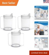 12oz Adult Sippy Cup with Handles - Independence Sip Cups for Adults with Lim...