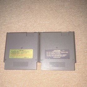 Nintendo Dragon Warrior + Ice Hockey NES Cartridges Lot 2 NTSC-U/C Multiplayer