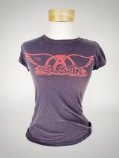Y2K Aerosmith Distressed Bootleg Live 1978 Concert Grunge VTG Shirt Womens Sz XS