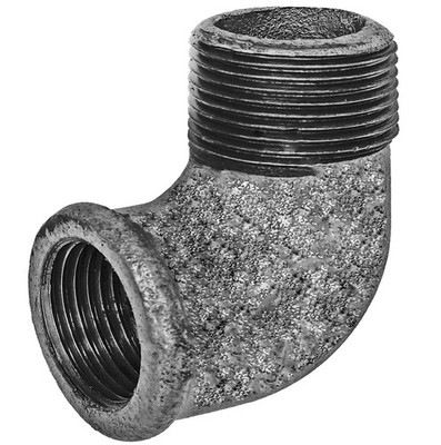 Temperguss Fittings verzinkt Winkel 90 Grad IG AG Nr.92 Temperguß Fittinge