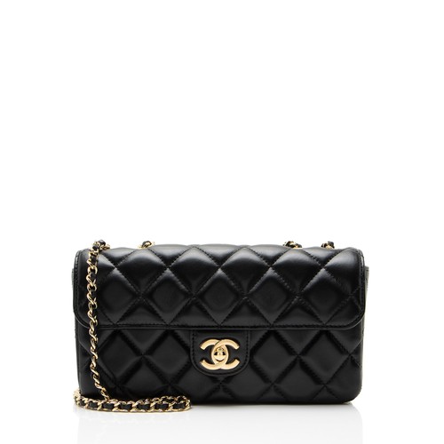 Chanel Lambskin E/W Small Flap Bag