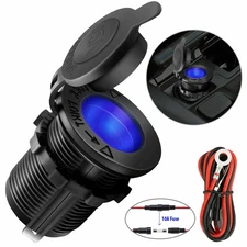 12V Waterproof Car Motorcycle Boat Cigarette Lighter Socket Power Plug Outlet*