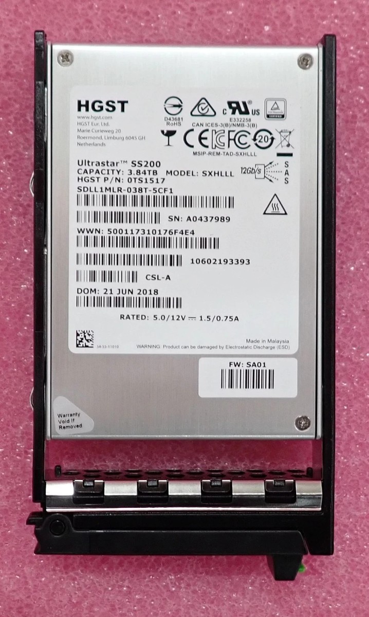 Fujitsu 3.84TB SAS 12Gb/s Read Intensive 2.5