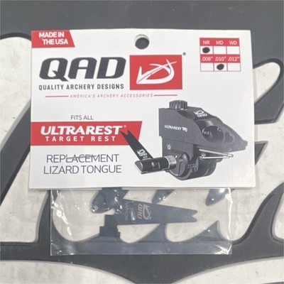 Quality Archery Designs Lizard Tongue Replacement Arrow Rest Black