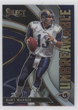 2020 Panini Select Unbreakable Silver Prizm Kurt Warner #U11 HOF 02s7