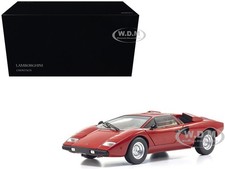 LAMBORGHINI COUNTACH LP 400 RED 1/18 DIECAST MODEL CAR BY KYOSHO 08321 RT