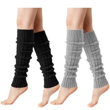 Leg Warmers for Women Fashion Cable Knit Warm Leg Warmers 80s Accessorie