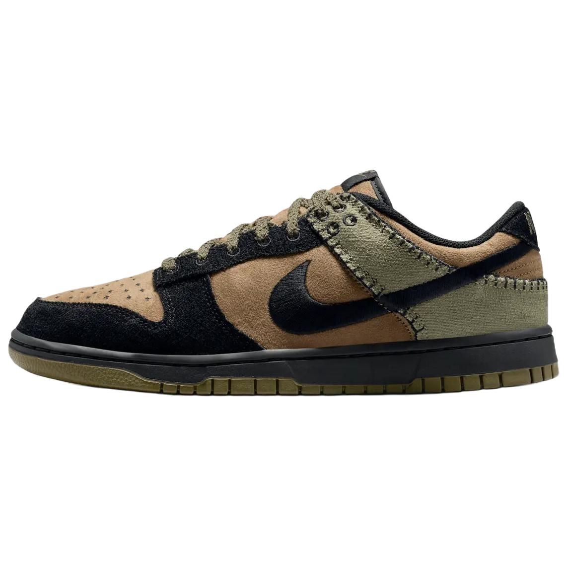 Nike Dunk Breathable Low top Skateboard Shoes Unisex Brown Black Green