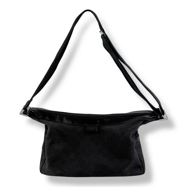 Gucci GG Black Monogram Crossbody Shoulder Handbag