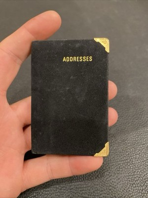 Letts London Great Britain Pocket Address Phone Number Contact Rolodex Velvet
