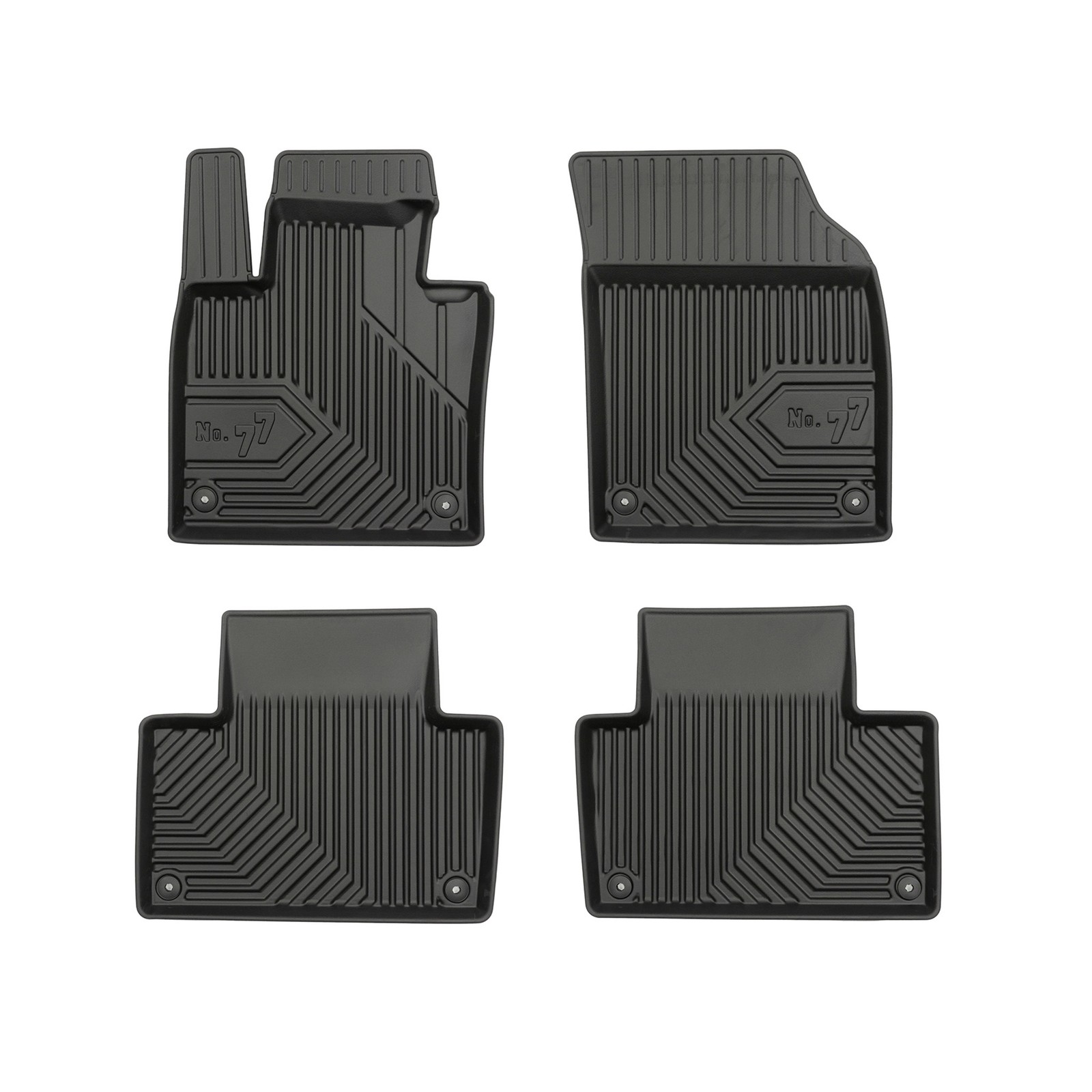Tapis de Sol pour Volvo XC90 II 2015-2026 en TPE Noir 4 Pièces