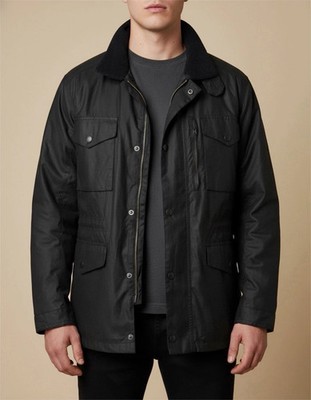 NWOT BARBOUR REGULAR FIT SAPPER WEATHERPROOF WAXED  JACKET MEN'S BLACK SIZE S