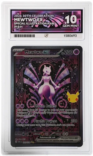 2026 - Mewtwo ex - 30th Celebration - 151/128 - Special Illustration Rare Ace 10