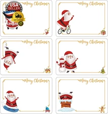 120Pcs Christmas Labels Gift Name Tags Stickers Self Adhesive Labels for Present