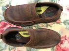 SKECHERS SEVENO Men’s Relaxed Fit Shoes Brown Leather Slip On 66146 NEW Size 9 — photo 3