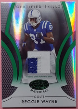 Reggie Wayne 2007 Leaf Certified Materials #14 Certified Skills Emerald Colts /5