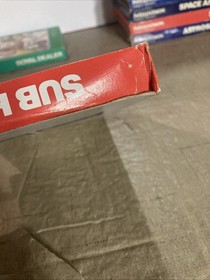 Mattel Intellivision Sub Hunt Video Game - Complete w/ Overlays Tested Working