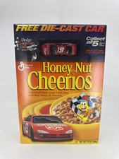 General Mills Honey Nut Cheerios Unopened Cereal Box W/ Free Die-Cast Dodge Car