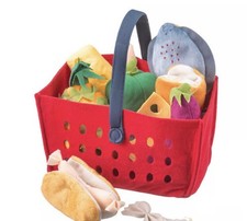 Kids Food Basket Plush Set