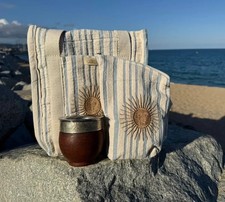 Matero Argentina + Yerbera Bordada con Relieve