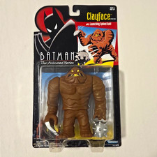 1993 Batman The Animated Series CLAYFACE Figure w Launching Spiked Ball KENNER