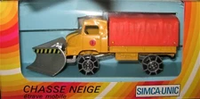 Solido 359 (Early 70's) Simca 'V' Snow Plow w/Chains - France 1/50 Die-cast MIB