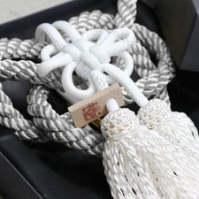 Vip Charm Jdm Junction Produce Fusa White Kiku Jp Knot Silver Wh Kin Tsuna Rope