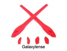 Galaxy Earsocks  Nose Pads Rubber Kits For Oakley Flak 2.0 Red
