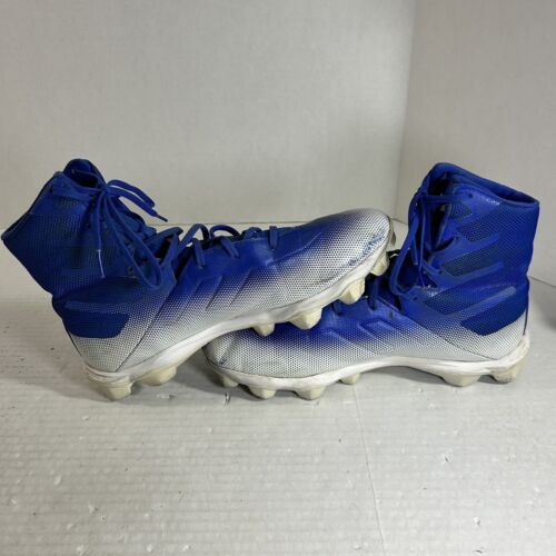 Under Armour Mens Highlight Football Cleats High Top Blue/White **READ** - Picture 6 of 15
