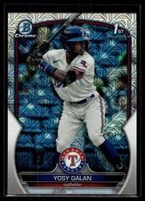 Yosy Galan 2023 Bowman Chrome Mega Box Mojo Refractor D Card #BCP-221