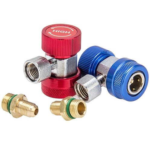 Accesorios adaptadores ajustables alto y bajo acoplador rápido medidor de aire acondicionado conjunto de herramientas - Imagen 8 de 12