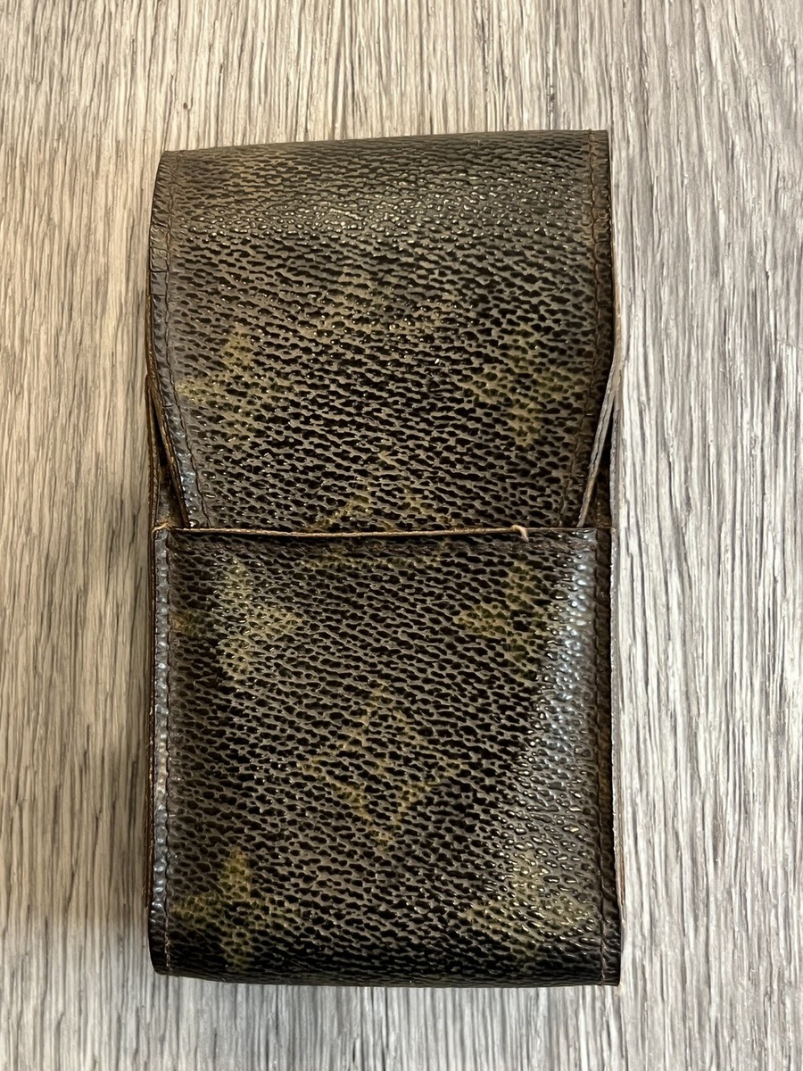 Louis Vuitton LV Etui Monogram Cigarette Tobacco Case Holder Brown