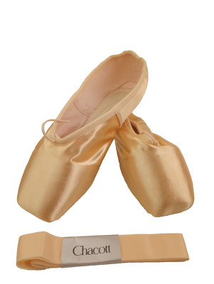 CHACOTT VERONESE Pointe Shoe Size 23 1/2 C H NEW Peachy Pink Color
