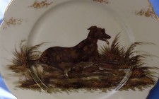 IRISH WOLFHOUND SCOTTISH DEERHOUND LURCHER LIMOGES J.P. FRANCE DOG PLATE OOAK