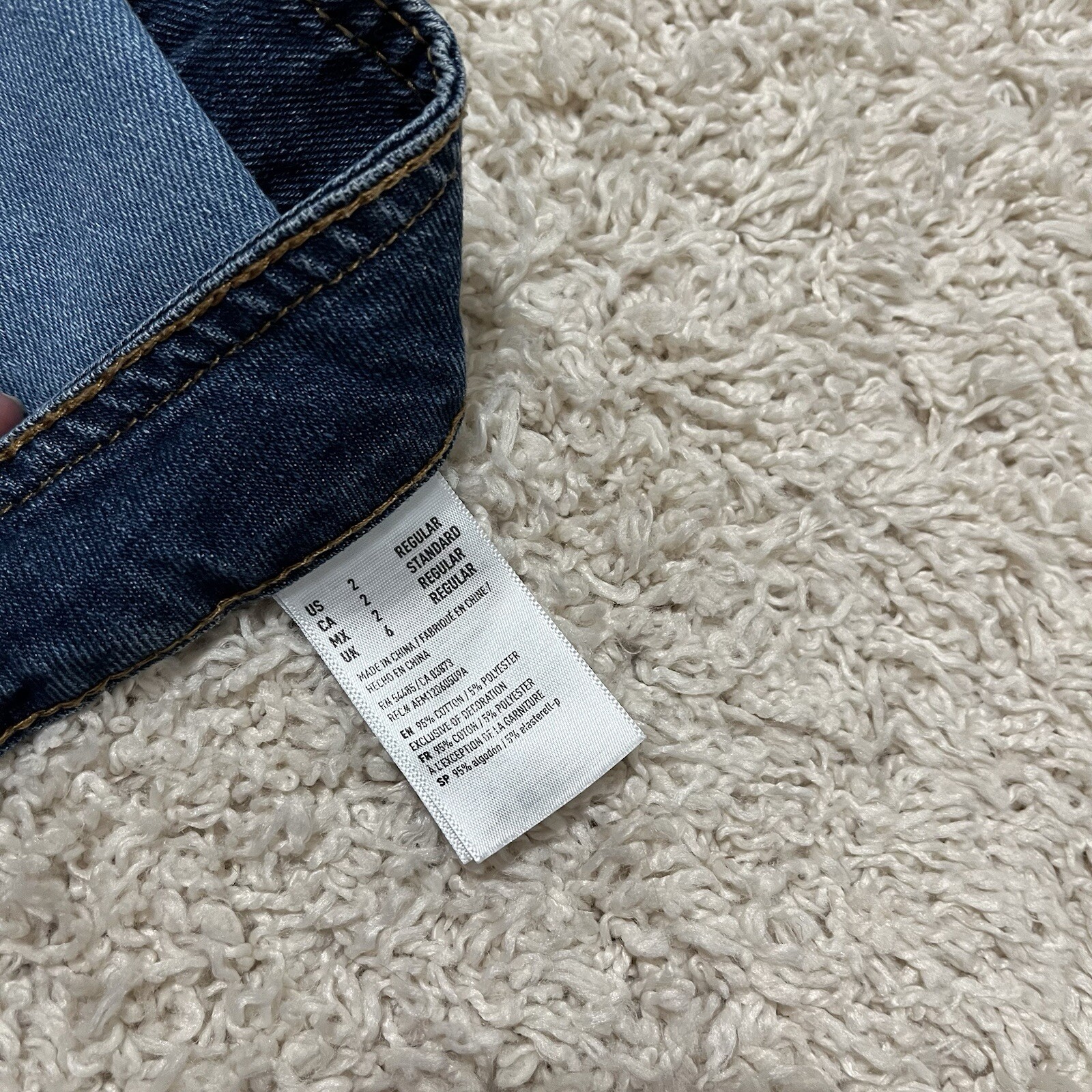 American Eagle Button Front Patchwork Two Tone Fr… - image 5