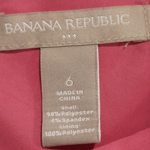 Banana Republic Womans Dress 6 Pink Black Sleeveless Shift Formal Colorblock - Picture 9 of 11