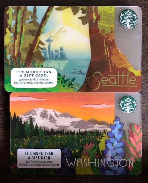 21 x Seattle / Washington Starbucks Gift Cards 2 Designs WA Lot NO